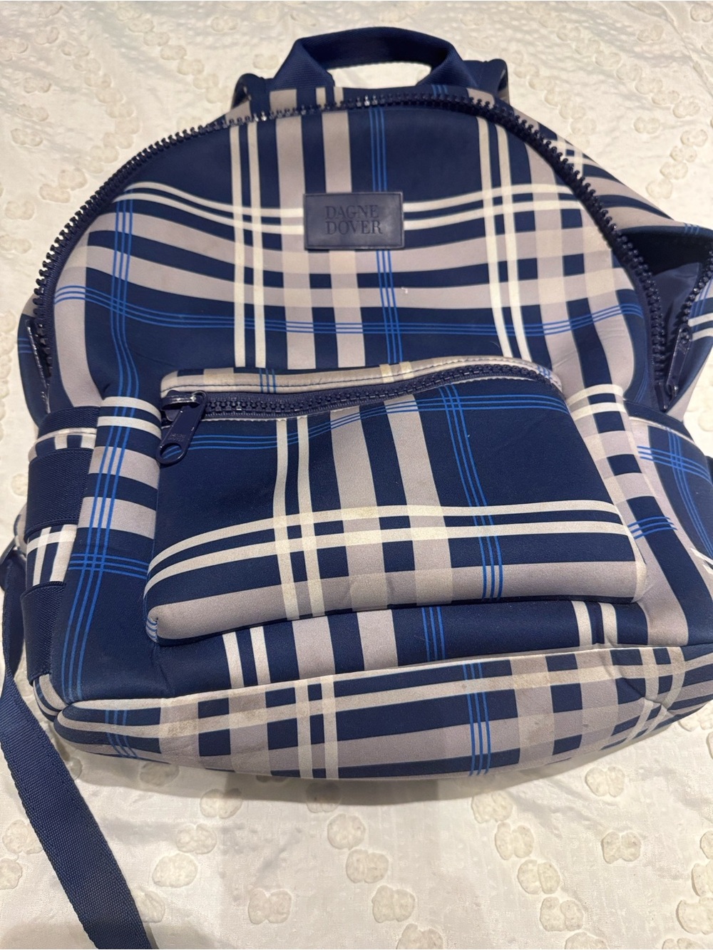 Dagne Dover Navy Plaid Mini Backpack Dakota medium